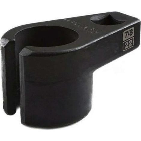 V-förmige Lambdasondenhülse aus Stahl, 7/8" (22 mm), 3/8"-Antrieb, schwarz (1/5)