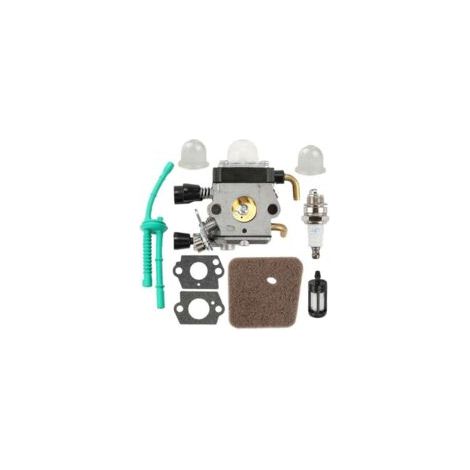 ZVD Vergaser-Reparatursatz kompatibel mit STIHL FS38, FS45, FS46, FS55, KM55, Motorteile und Zubehör, Ersatz-Kraftstoffleitungssatz, Luftfilter - Crezuo (1/4)