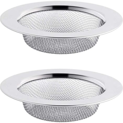 YMYNY 2 Pack Stainless Steel Sink Strainer, 7.5cm Drain Filter, Sink Strainer, Kitchen Sink Strainer (1/4)