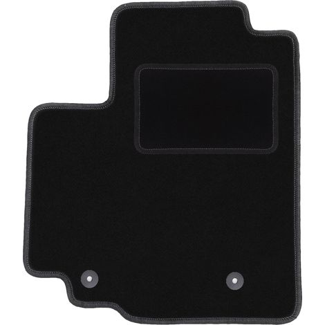 Alfombrilla de terciopelo para el conductor para: Suzuki Splash hatchback (2008-2014) negra