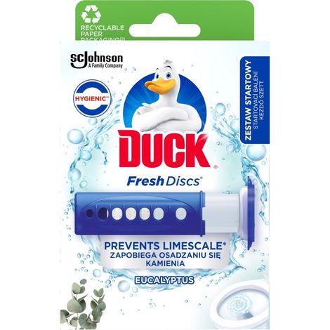 Dischetti di gel per WC Duck Fresh Discs all'eucalipto, 36 ml