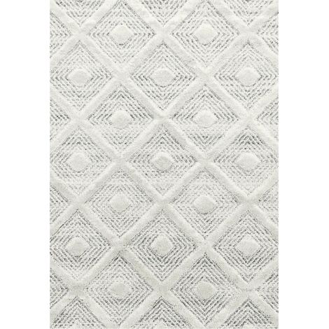 Tapis berbère en relief crème 200x290cm – 100% polypropylène – Hauteur 10mm – Densité 2150gr/m2 – Entretien facile – Pisa (1/5)