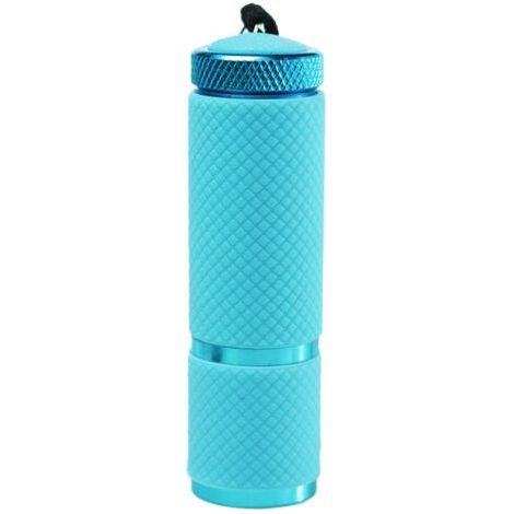 FENOPLASTICAMini Lampe de Poche , petite lampe torche avec dragonne, lampe de camping portable, bleu glacier (1/5)