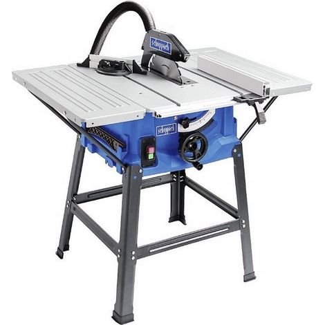 Sierra circular de mesa HS100S - Potencia 2000 W - Hoja Ø 250 x 30 mm - Altura máxima de corte 85 mm - Dimensiones de la mesa 940 x 642 mm - SCHEPPACH - 5901310901