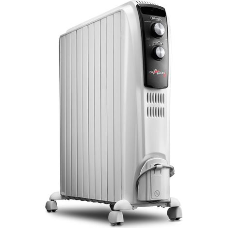 Radiador de aceite Dragon4 DELONGHI - 2500W - 3 velocidades de calefacción - Tecnología Real Energy - Efecto chimenea (1/10)