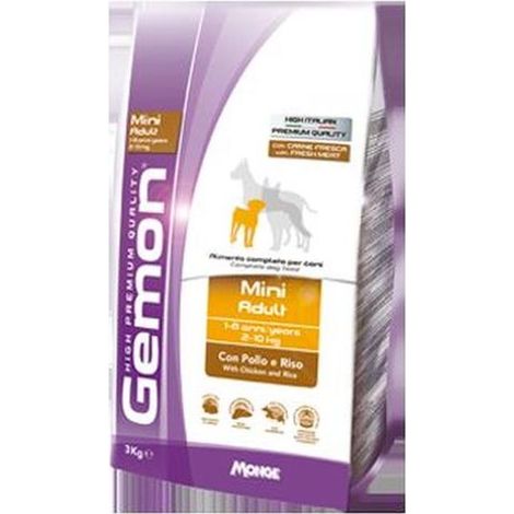 Gemon Cane Adulto Taglia Piccola, Pollo e Riso Kg.3