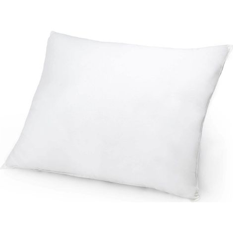 Oreiller 70x80 cm en microfibre blanche hypoallergénique, non matelassé