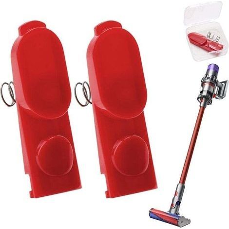 2er-Packung langlebiger Clip-Verriegelungsknopf mit Feder für Dyson V7, V8, V10, V11, V12, V15Staubsauger-Ersatzzubehör (1/4)