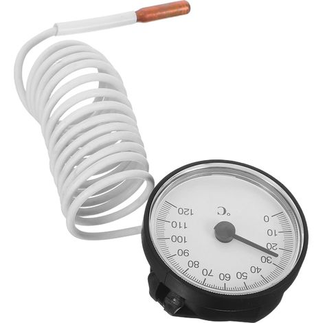 Thermomètre mécanique à sonde 0-120°, portable, lecture directe (1/5)