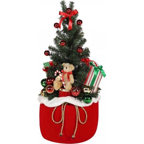 ALBERO DI NATALE LUMINOSO DECORATO ALTEZZA 65CM