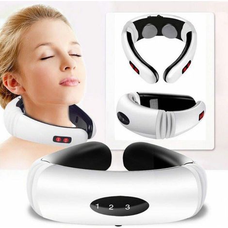 Masajeador de cuello "Mano" con función de calor, función de impulsos eléctricos y temporizador automático – ABS, 340 g, 6 modos y 16 niveles de intensidad. (1/5)