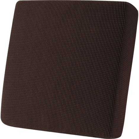 Housse de Coussin Extensible pour canapé - Chocolat - Taille S (1/5)