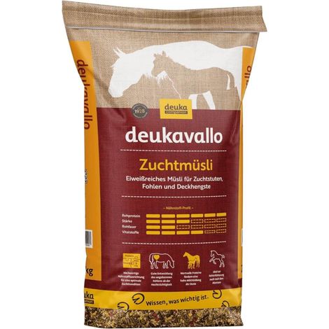 Deukavallo Zuchtmüsli 20 kg Eiweißreiches Müsli f. Zuchtstuten