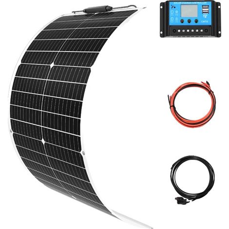 Panneau Solaire Flexible, Haute Efficacité, Compatibilité Hors Réseau, Kit solaire 12V50W (1/2)
