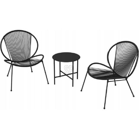 GreenGarden® Oslo Garten- & Balkonmöbel-Set 3-tlg. schwarz"-"179080768 (1/3)