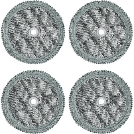 Ersatzreinigungstücher für den Dampfmoppkopf des LG A9 (4er-Pack) für Saugroboter: Mikrofaser-Ersatztücher für den Moppkopf