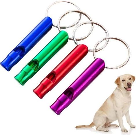 Sifflet Ultrason - Chien - Métallique - 4PCS - Couleur Aléatoire - Éducation Obéissance (1/4)