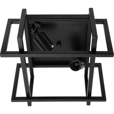 Beyamis Plafonnier E26 style industriel américain en fer forgé, lampe de couloir pour balcon, AC85-240V (1/5)