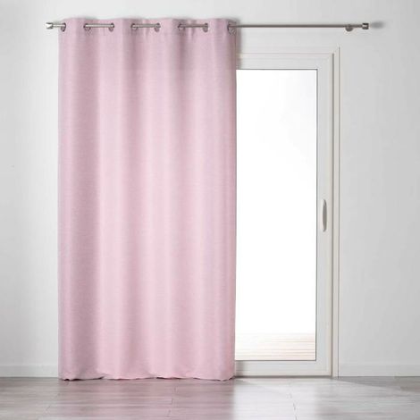 Rideau à œillets 140 x 240 cm – Tamisant Chambray Glory Dragée (1/3)