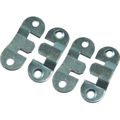 Lot de 20 supports de fixation encastrés pour tableau 42 x 16 mm (1/2)