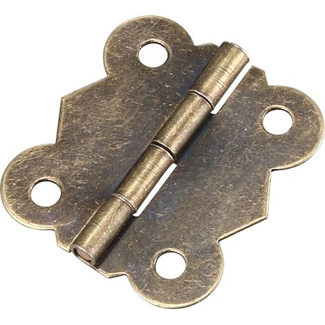 15pcs Charnière Papillon Pour Boîte à Bijoux Coffre 1.18" vintage Couleur bronze rétro avec vis Rechange (1/5)