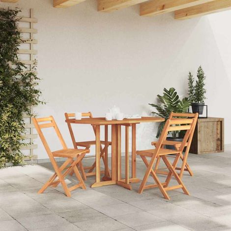 vidaXL Mesa de jardín plegable Butterfly madera de teca 120x70x75 cm (1/5)