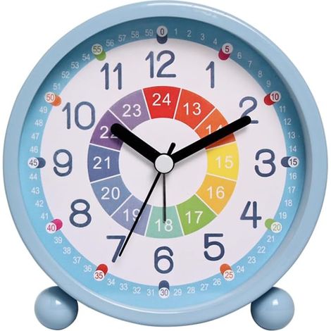 Orologio per bambini, sveglia educativa giorno/notte - Utilizzata per imparare il tempo - Sveglia educativa con luce, per camerette dei bambini, promemoria di apprendimento (Colore/B) (1/5)