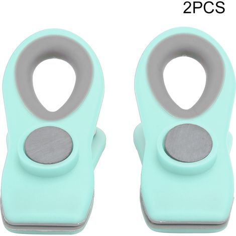 Stück Mini-Magnetclips für Lebensmittelbeutel, Snackaufbewahrung, Küchenzubehör, Hellgrün (1/5)