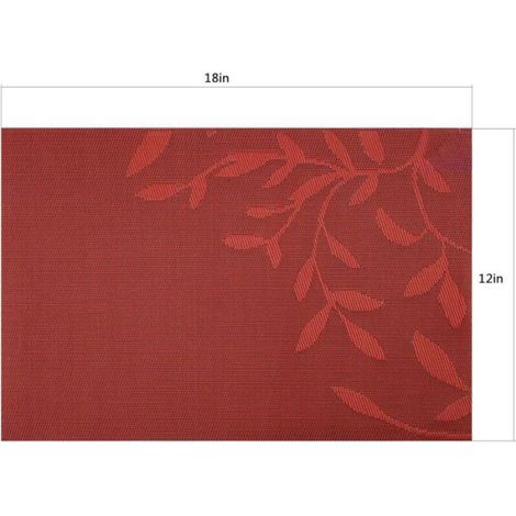 Sets de table antidérapants - OKZ® - Lot de 8 pièces - PVC souple - Lavables - Résistance à la chaleur 85 °C (1/4)