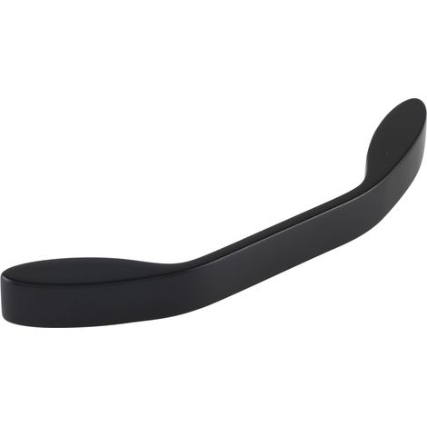 Siro Möbelgriff Idaia LA 128 mm - Griff für Schränke und Schubladen, Zinkdruckguss schwarz matt lackiert (1/3)