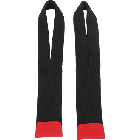1 Paire de Sangles de Levage pour Poignets en Polyester, Fixation Sécurisée Anti-Glisse pour Musculation et Fitness - Noir (1/5)