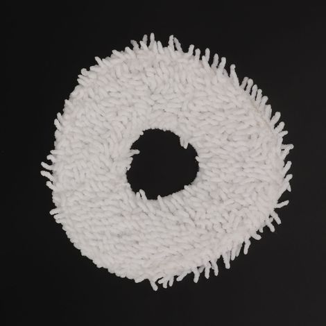 Lingettes de Rechange pour Robot Aspirateur-Laveur J4/J4 Lite [4 Pièces] - Microfibre Blanche Washable (1/5)