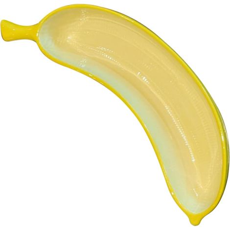 Creative Bananenförmige Obstplatte en Keramik mit Antihaftglasur et Einzigartigem Design as (1/5)