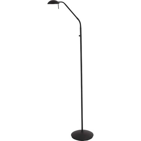 Stehlampe Leselampe Wohnzimmerleuchte LED Dimmer Standleuchte Schwarz verstellbar (1/5)