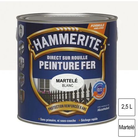Hammerite Hammerlack Weiß 2,5L Außen Metall
