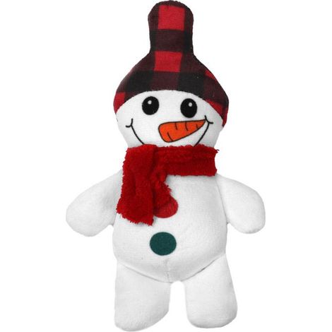 Gioco per cani natalizio pupazzo di neve 21 cm