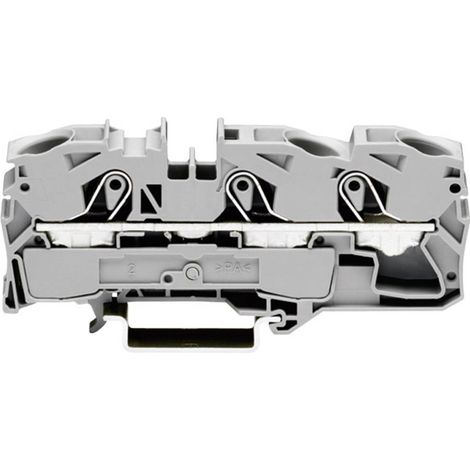 Borne de passage WAGO 2016-1301 12 mm ressort de traction Affectation: L gris 1 pc(s) (1/2)