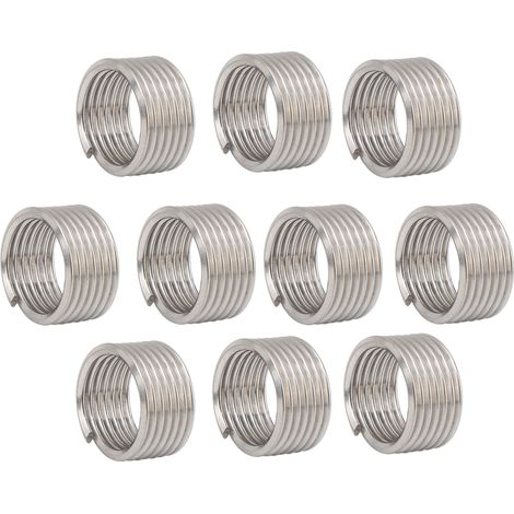 Lot de 10 inserts de réparation de filetage, manchons de protection pour fil d'acier, accessoires de quincaillerie M18 x 21D