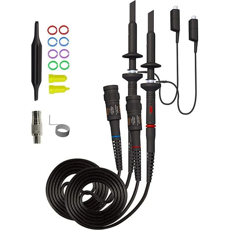 Universeller Oszilloskoptastkopf mit Zubehörsatz, 200-MHz-Oszilloskop-Cliptastköpfe mit BNC-zu-Minigrabber-Testkabelsatz (1/4)