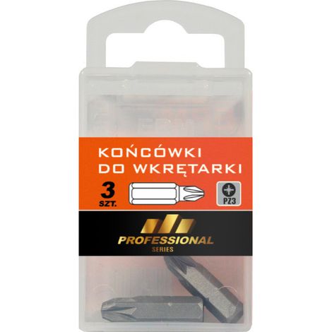 Punta per cacciavite da 25 mm, 3 pezzi PZ3 - E-400-0376 (1/2)