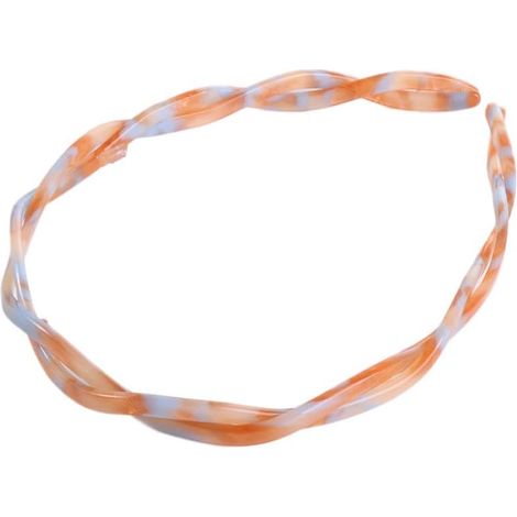 Serre-tête en forme de croix avec acide acétique - Pour femme - Style élégant et torsadé (C) (1/5)