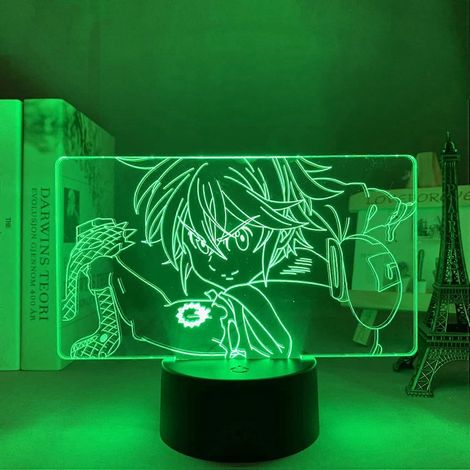 Lampe LED Anime Meliodas des Sept Péchés Capitaux pour chambre d'enfant, veilleuse, cadeau d'anniversaire, lampe de bureau 3D style manga