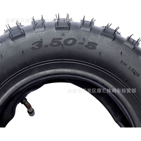 Motorcycle accessories compatible with HONDA Z50, Z50R, MT50, KV75 3.50-8 tires, inner tubes, outer tires, and liner. (1/4)