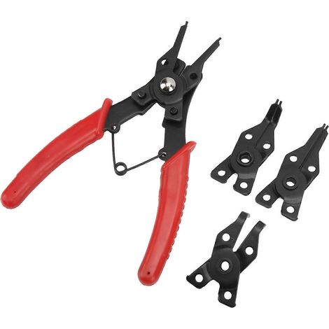 4-in-1 Sprengringzangen-Set: Innen- und Außen-Sprengring-Entferner und -Einsetzer, universelles Reparaturwerkzeug für Autos