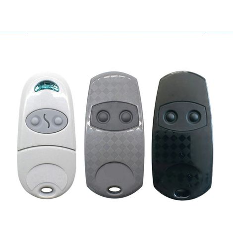 Universelle Fernbedienungen, 433 MHz, kompatibel mit CAME TOP432NA EV Rolling Code DOORHAN – Drahtlose Sender für Garagentor und Einfahrtstor, 3 Stück, Schwarz, Weiß, Grau