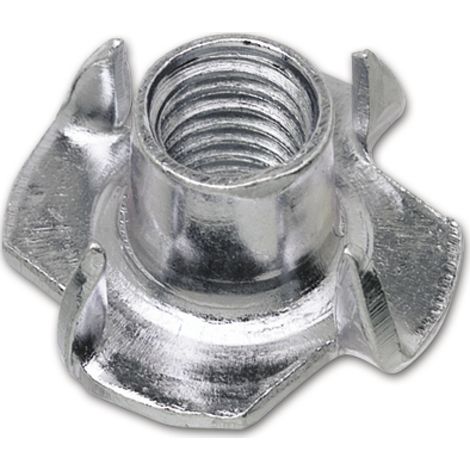 PARCO Einschlagmuttern mit 4 Einschlagspitzen M8 x 11 mm, verzinkt, 100 Stück, 2578k