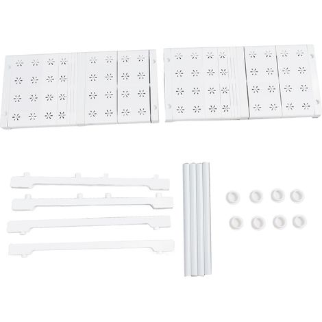 Closet Shelf Expandable Closet Shelf Storage Rack Adjustable Locker Shelf for Closet Width 48cm Height 32cm Length 37‑48cm