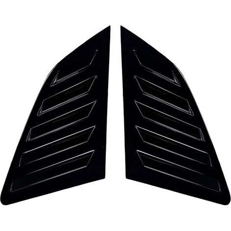 Dreieckige Heckscheibenblende für Pkw, Schutzleiste, passend für Audi A3 S3 8V Schrägheck (Modelle 2014-2020), glänzend schwarz.