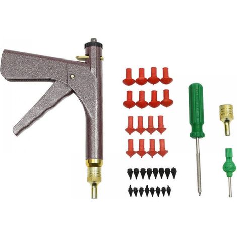 Kit de réparation de crevaison de voiture sans chambre à air avec bouchons champignons, buses, sondes - Kit de réparation de pneus pour moto, voiture, camion, tracteur, vélos, etc (1/5)