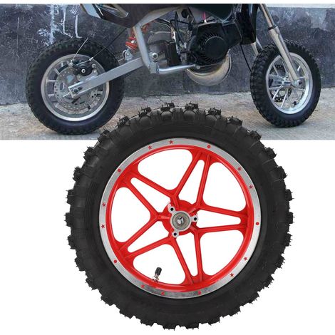Roue arrière pour mini-moto de poche de 2,5 à 10 pouces (livrée sans air) A (rouge) (surpoids) (1/5)